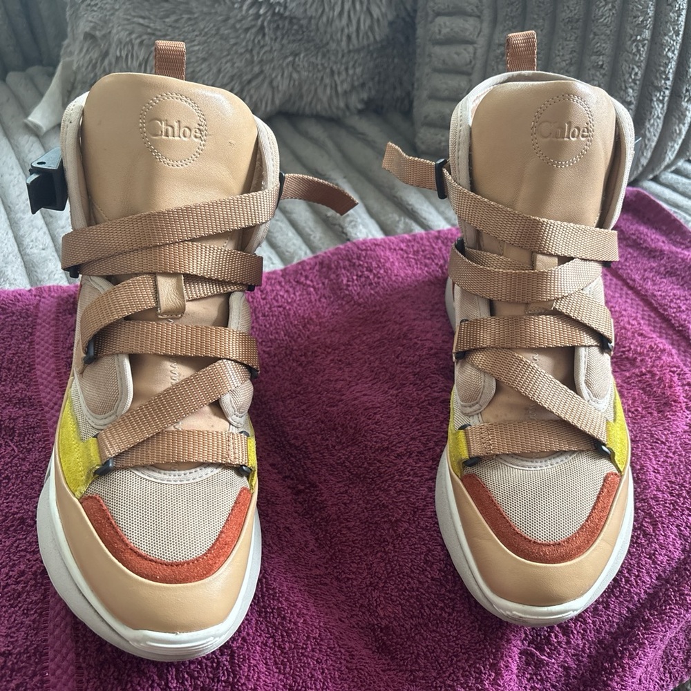 Chloe Multicolor High-Top Sneakers